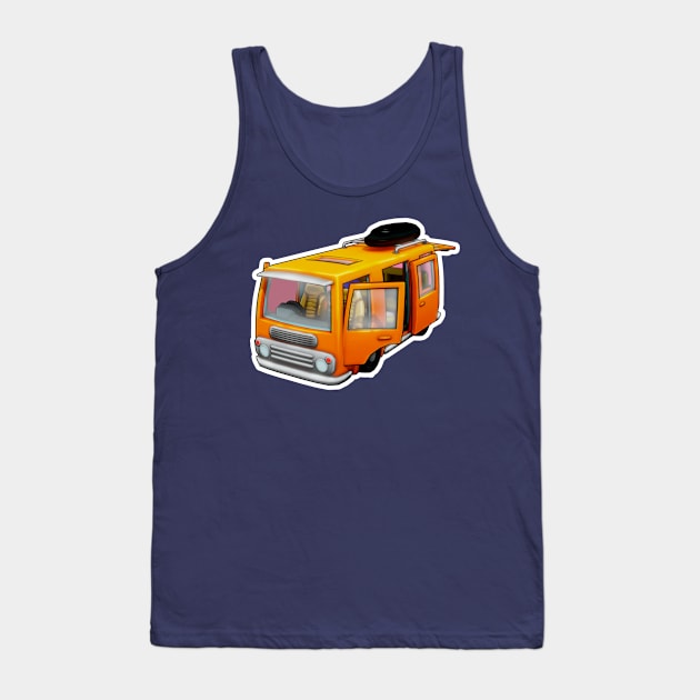 Funny Bus Tank Top by MadDesigner